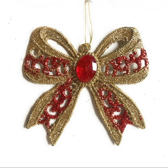 3 Christmas Bow Tree Ornaments Christmas Decoration - NWT Gift 🎁 - Picture 3 of 4